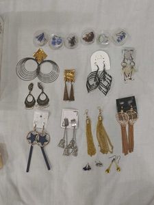 15 Assorted Dangle & Stud Set with 3 pairs free