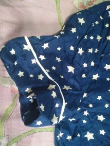 Star Print Pajama Top