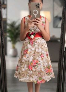 Girls Floral Party Dress