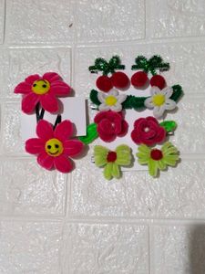 combo pipe cleaner Flower Hair Clips Set