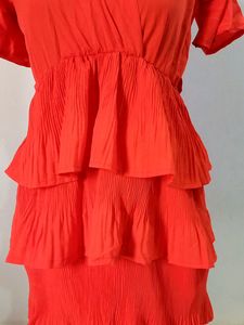 Doll Like Beautiful Bright Red Tier Dress