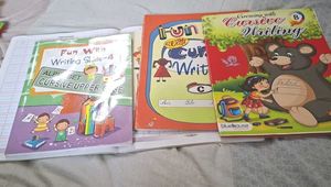 Cursive writing practice books set of 4