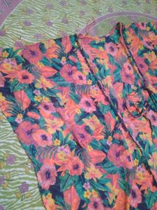 Vibrant Floral Print Kimono kaftan
