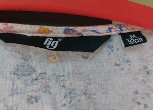 Pink Top With Attached Inner