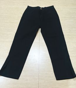 Stylish Black Side Slit jeans