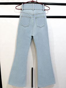 Tummy Tucker Bell Bottom Light Blue Jeans with Spl