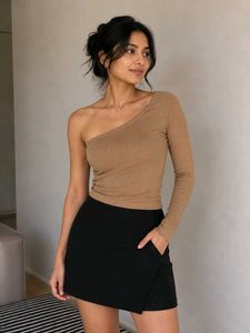 Unique One Sleeve Party top