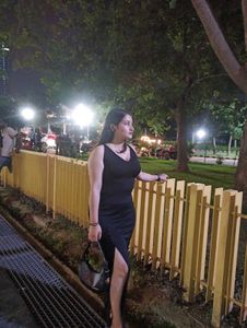 Stylish Black Maxi Dress with Slit
