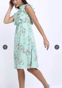 Floral Print Ruffle Dress