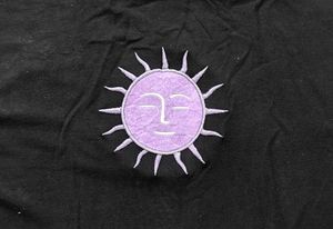Black Sun Graphic Crop Top