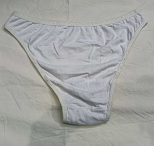 White Briefs 💛with Decorative Trim