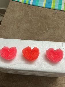 Heart Shaped Candles Set of 3
