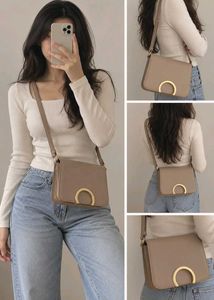 Chic Taupe Crossbody Bag