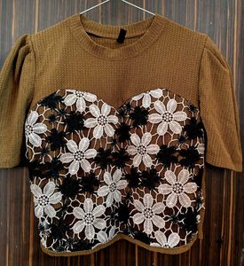 Stylish Puff Sleeve Crop Top
