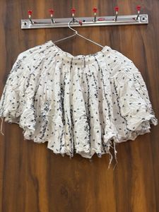 Mini boho cotton skirt