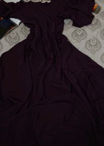 Elegant Plum Ethnic Gown