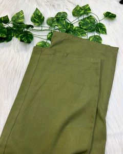 Olive Green Casual Pants