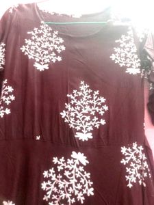 Stylish Printed Anarkali Gown