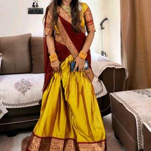 Baby traditional Blue &amp; Gold Lehenga Choli