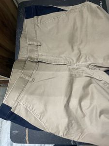 Louis Philippe Men's Beige Chinos