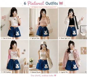 🐰 Pinterest-Cute Bunny Denim Shorts 💙