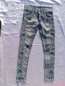 Designer Jeans with Unique Embellishments