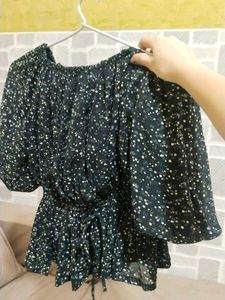 Cute Floral off shoulder top
