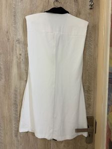 Zara Sleeveless Mini Dress with padded shoulder