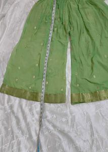 Very Beautiful Party Wear Plazzo With Shrug
