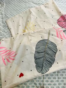 Boho Leaf Print double Bedding Set