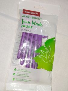 5 Double Blade Razors By Sirona (Disposable)