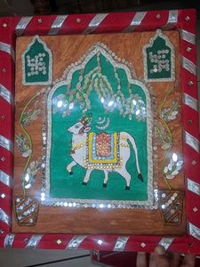 Decorative Cow Art Piece