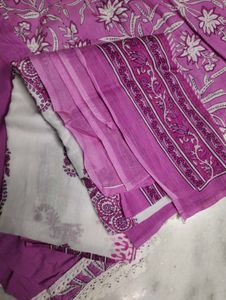 Elegant Purple Anarkali Kurta Set(33-36 size)