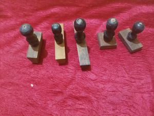 Very Old Wooden Stamps