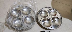New unused copper bottom multi kadai or idly katra