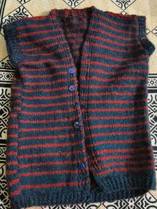 Striped Knit Vest