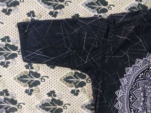 Stylish Black Shirt with Mandala Design