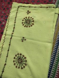Yellow Colour Beautiful Saree