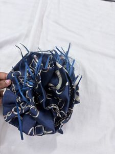 Blue Chain Print Claw Clip