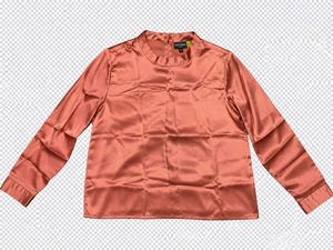 Dusty Rose Satin Full-Sleeve Top