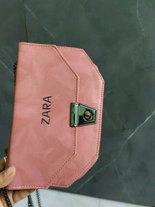 Chic Pink Zara Chain Shoulder Bag