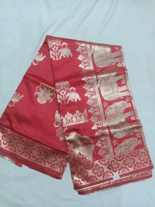 Banarasi Lichi Silk Saree