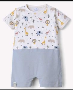 Cute Baby Romper with Animal Print