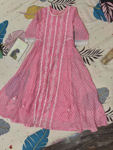 Baby Pink Anarkali!