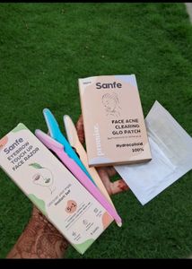 Sanfe Acne Clearing Patch And Face Razor Combo
