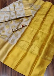 Elegant Gold Kanjivaram Saree