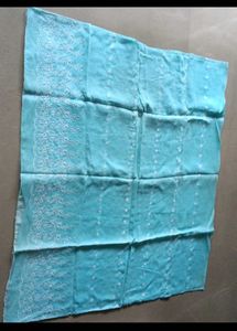 Beautiful Blue chikankari Saree