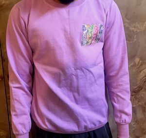 Unisex Purple Graphic Sweatshirt