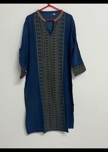 Stylish Blue Printed Kurta
