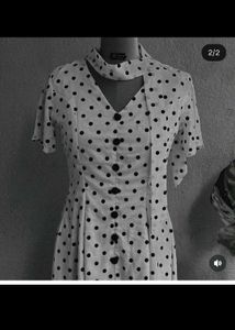 Vintage Polka Dot Maxi Dress